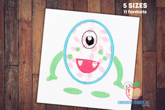 Happy Cartoon Monster Applique Review for Business Use