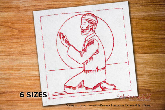 Muslim Male Praying Lineart Review