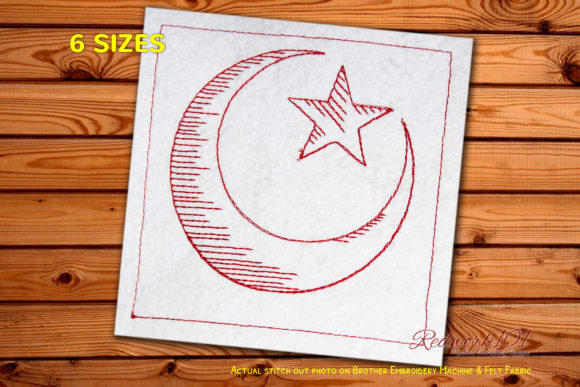 Star and Crescent Bluework