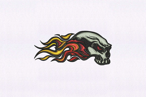 Teeth Baring Skull Embroidery Review